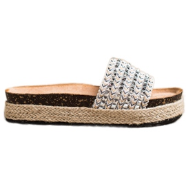 Groto Gogo Pantofole Argento Con Borchie grigio