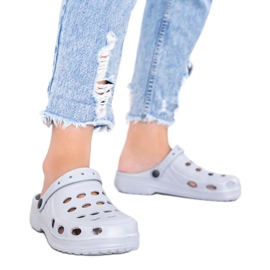 Pantofole kroks grigie da donna Karolinos grigio
