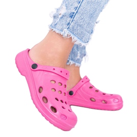 Pantofole all'uncinetto da donna Karolinos rosa