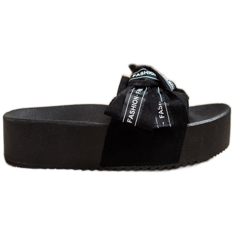 SHELOVET Pantofole Alla Moda Con Fiocco nero