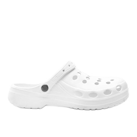 Le pantofole bianche da uomo di David bianco