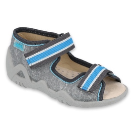 Scarpe da bambino Befado gialle 350P026 blu grigio