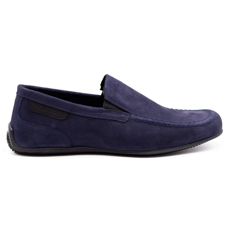 Polbut Mocassini da uomo in pelle 2105 blu navy