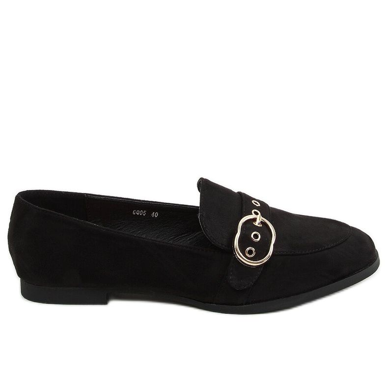 Nero Mocassini neri da donna GQ05 Black