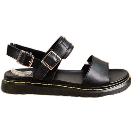 Filippo Comodi sandali in pelle nero