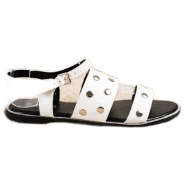 Goodin Sandali Bianchi Con Strass bianco