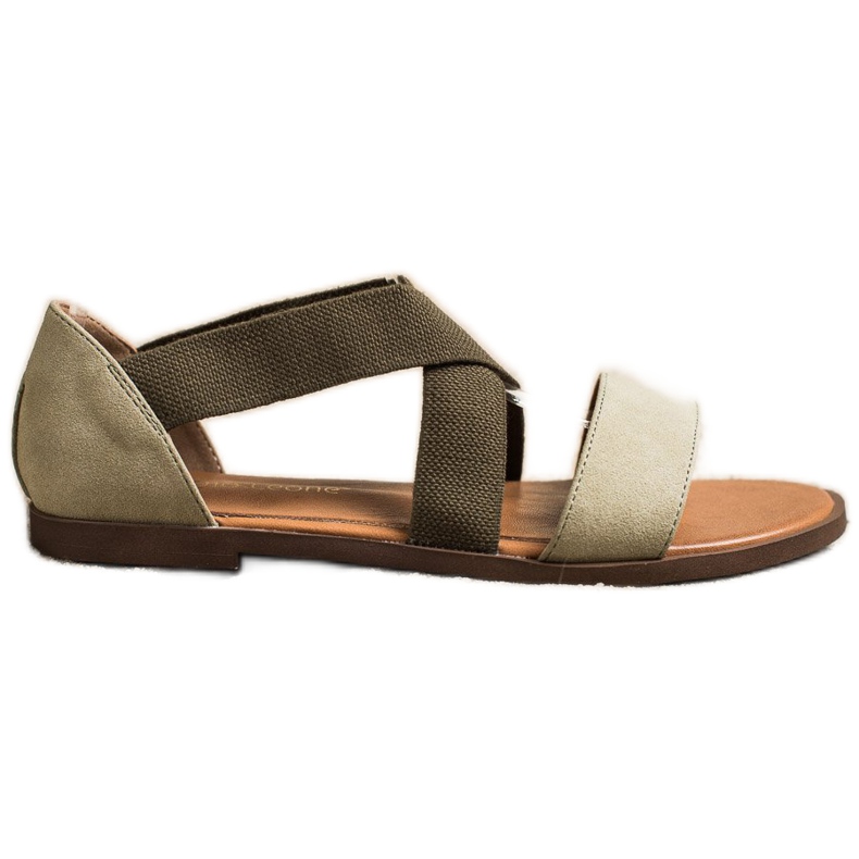 Comodi sandali slip-on di Sergio Leone verde