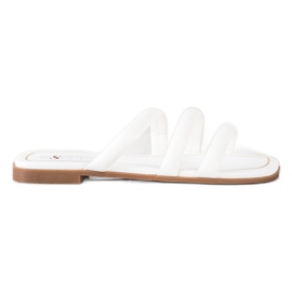 Seastar Pantofole in ecopelle con cinturini bianco