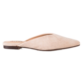 Seastar Pantofole in pelle scamosciata Spitz beige