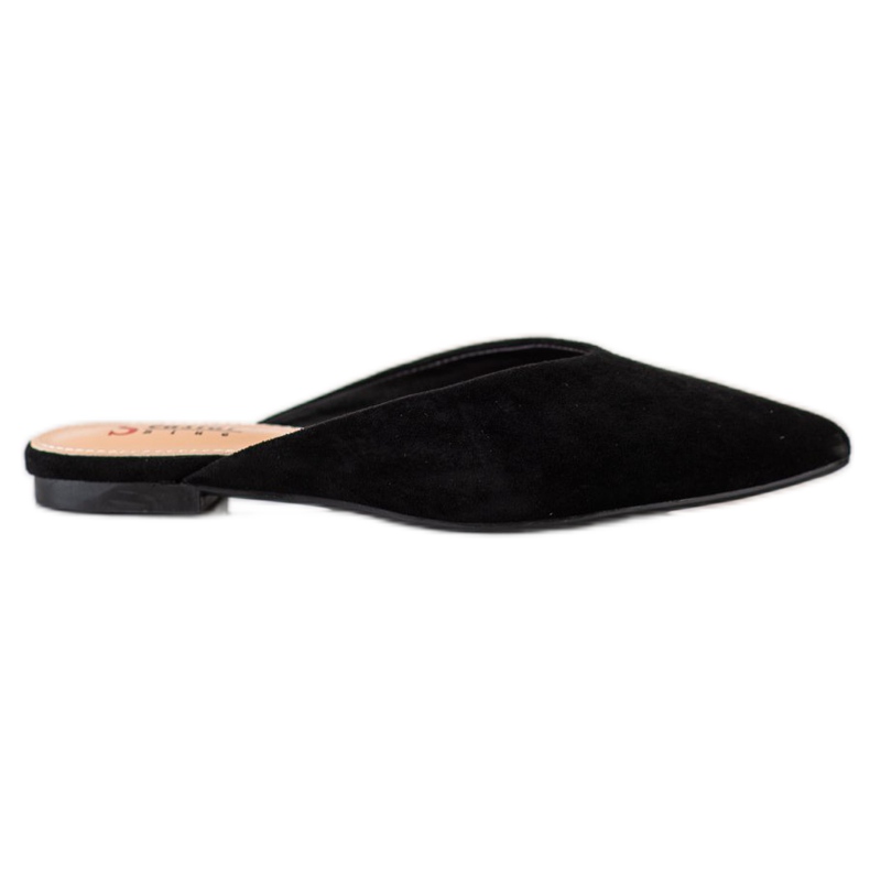 Seastar Pantofole in pelle scamosciata Spitz nero