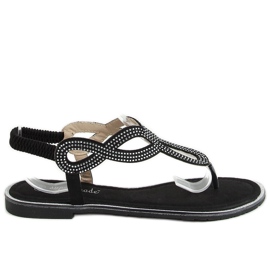 Sandali neri nero 6170 Nero