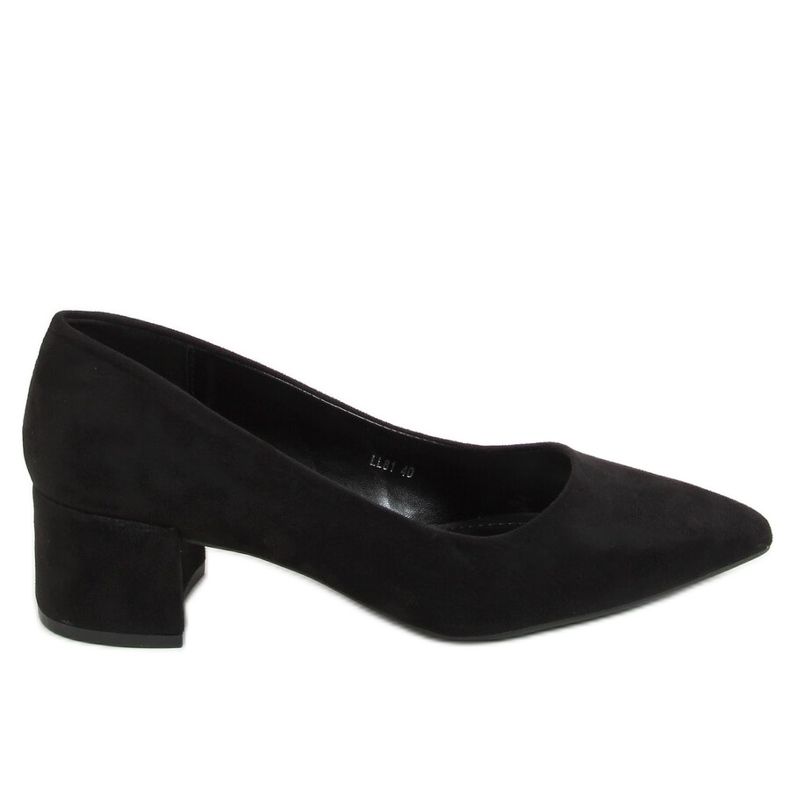 Décolleté nere con tacco basso nere LL81 Black nero