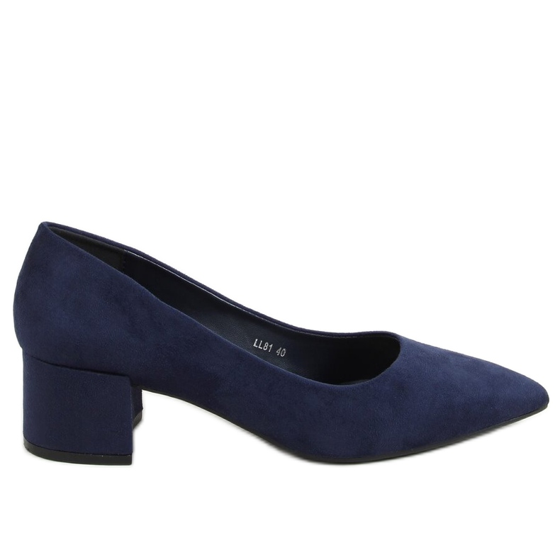 Décolleté tacco basso blu navy LL81 D.BLUE