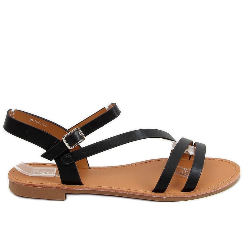 Sandali neri da donna BH1651-SD Nero