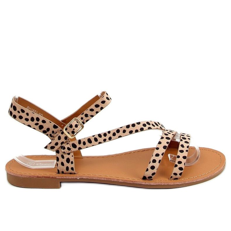 Sandali da donna a pois BH1651-SD Beige