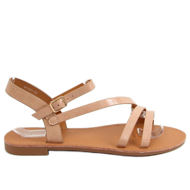 Sandali da donna beige e rosa BH1651-SD Nude