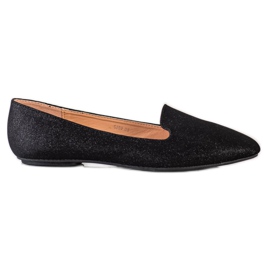 Super Mode Ballerine glitterate nero