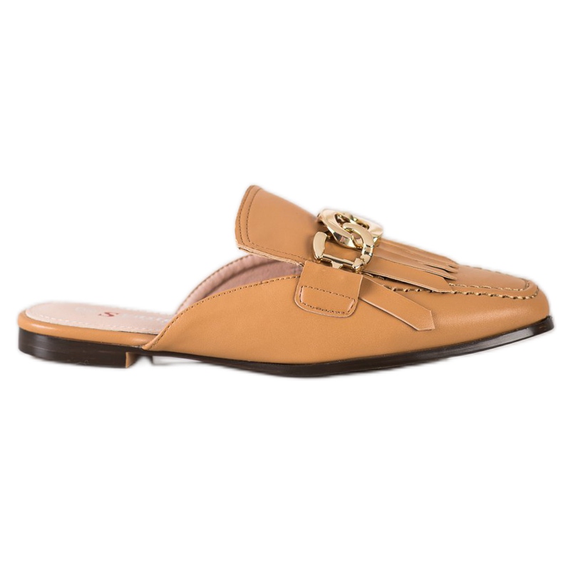 Seastar Pantofole Alla Moda Con Ornamento marrone