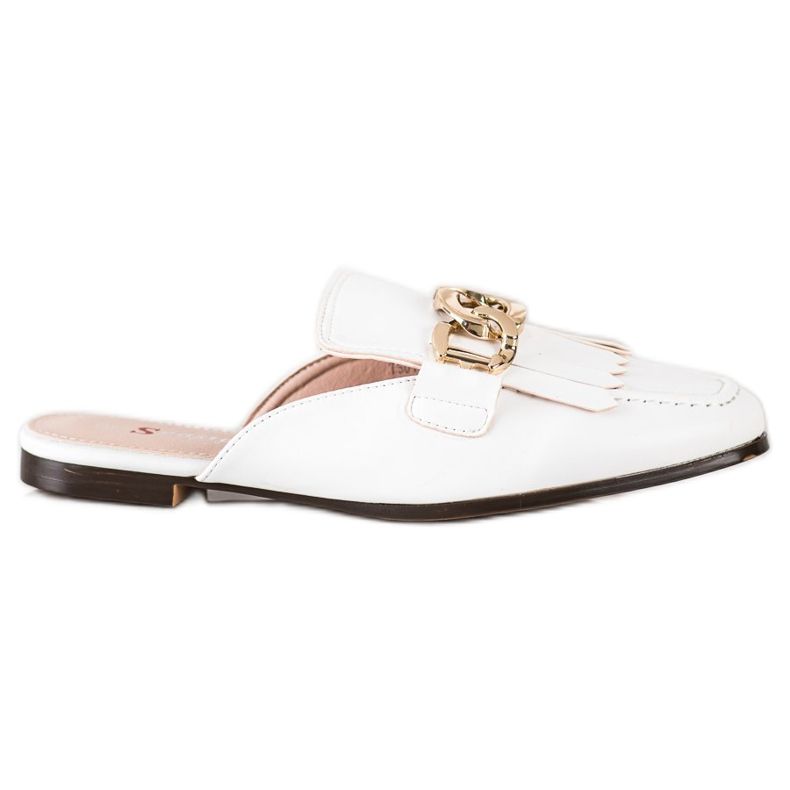 Seastar Pantofole Alla Moda Con Ornamento bianca
