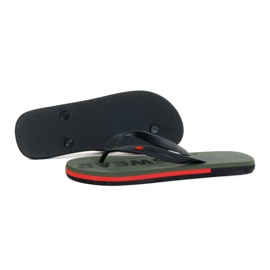 Pantofole 4F M H4L21-KLM006 Cachi nero verde