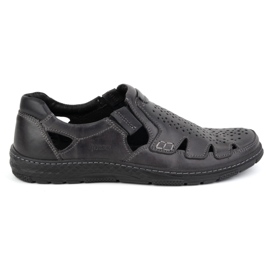 Joker Scarpe estive da uomo in pelle, slip-on 500J grigie grigio