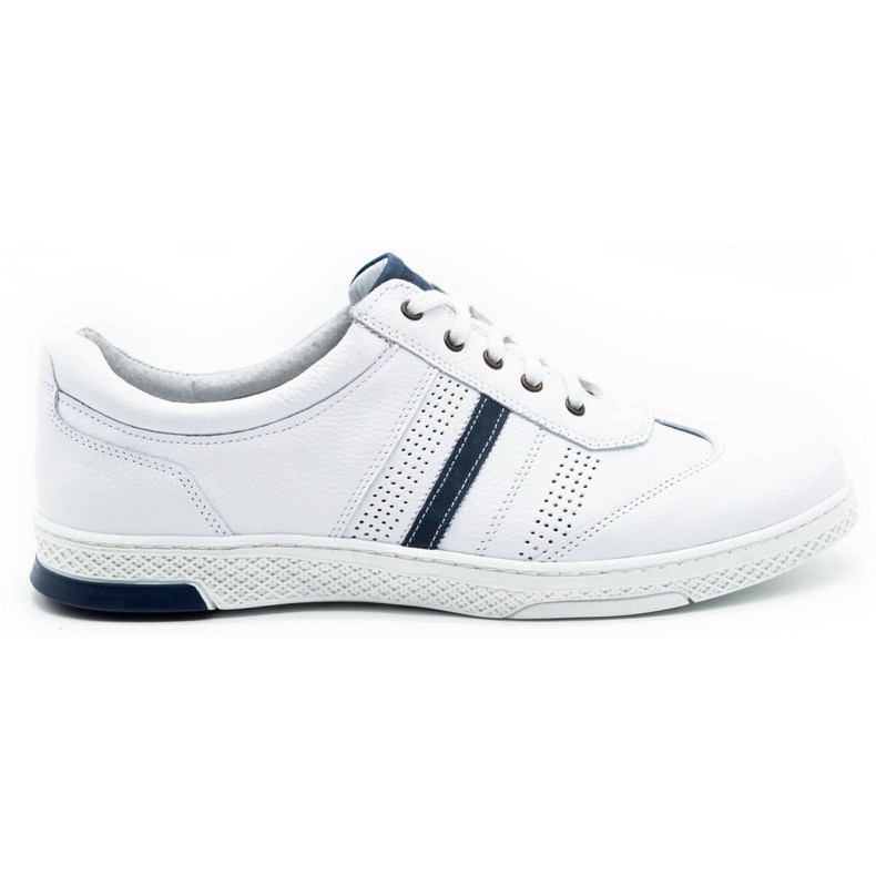 Joker Scarpe casual da uomo in pelle 521/2 bianche bianca