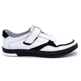 Polbut Scarpe casual da uomo in pelle 2102 bianche bianco