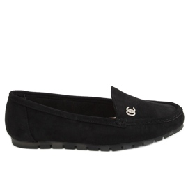 Nero Mocassini neri da donna GS14P Black