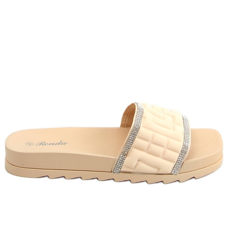 Pantofole da donna beige 35-211 Beige
