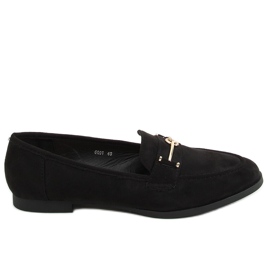 Mocassini neri da donna GQ01 Black nero