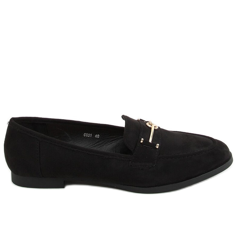 Mocassini neri da donna GQ01 Black nero