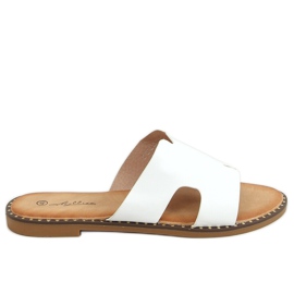 Pantofole da donna bianche SL1525 White bianco