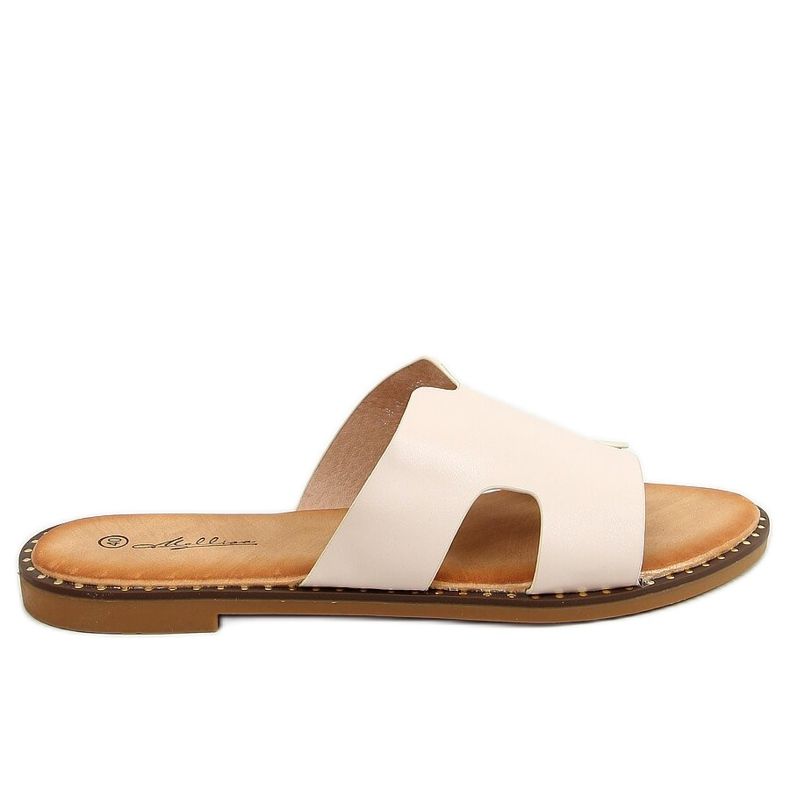 Pantofole da donna beige SL1525 Beige