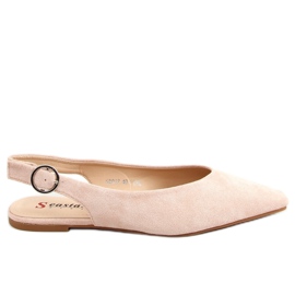 Ballerine con tacco aperto rosa SD01P Pink