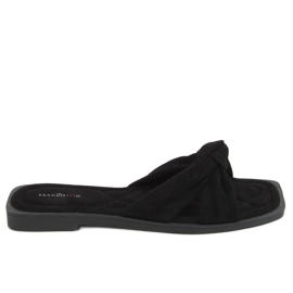 Pantofole nere da donna nere 6926 Black nero