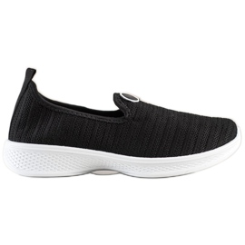 SHELOVET Scarpe sportive slip-on nero