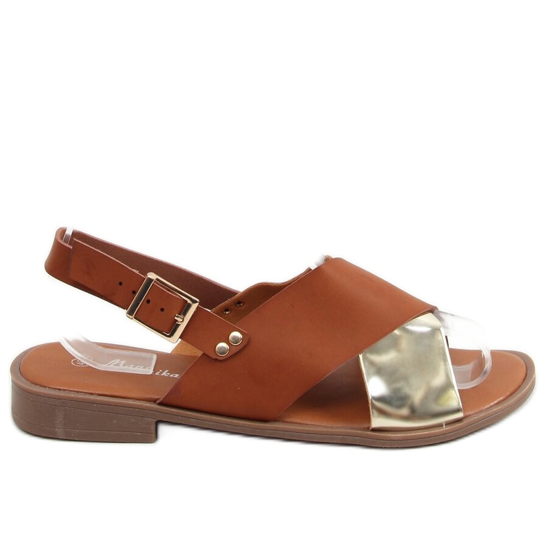 Sandali donna cammello S060117 Cammello marrone d'oro
