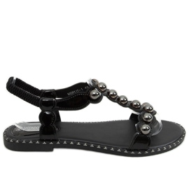 Sandali da donna neri M6P111-1 Nero