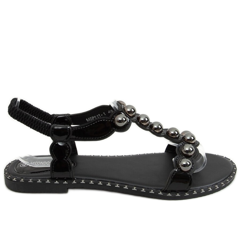 Sandali da donna neri M6P111-1 Nero