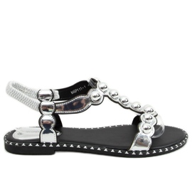 Sandali da donna argento M6P111-1 Argento d'argento