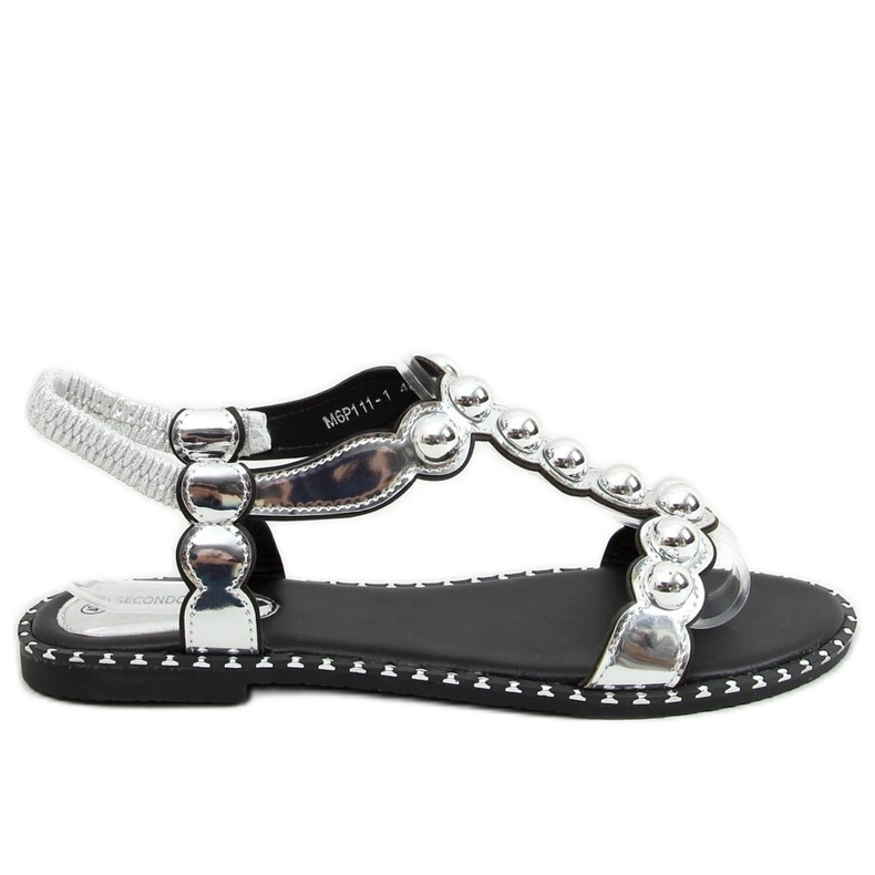 Sandali da donna argento M6P111-1 Argento d'argento