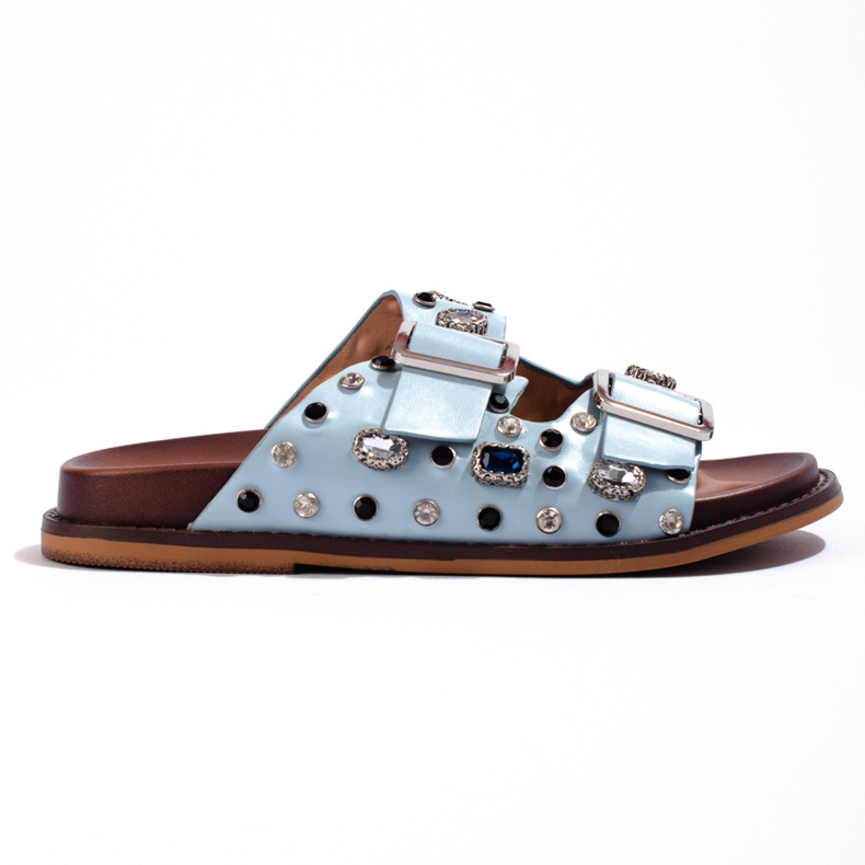 Seastar Infradito alla moda con cristalli blu