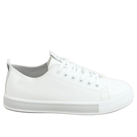 Sneakers da donna bianche e grigie LR2189 WHITE/GREY bianco grigio