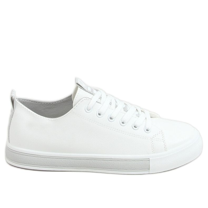 Sneakers da donna bianche e grigie LR2189 WHITE/GREY bianca grigio