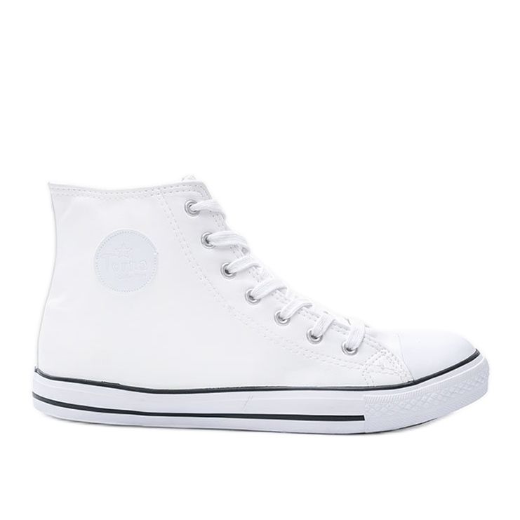 Sneakers bianche da donna Savannah alla caviglia bianca