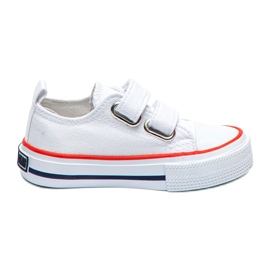 Sneakers Basse Bambini Con Velcro Big Star HH374095 Bianco bianca