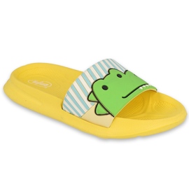 Pantofole in schiuma per bambini Befado - gialle 152X003 verde giallo