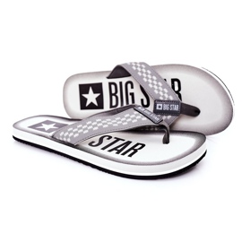 Pantofole da uomo Infradito Big Star HH174813 Grigio
