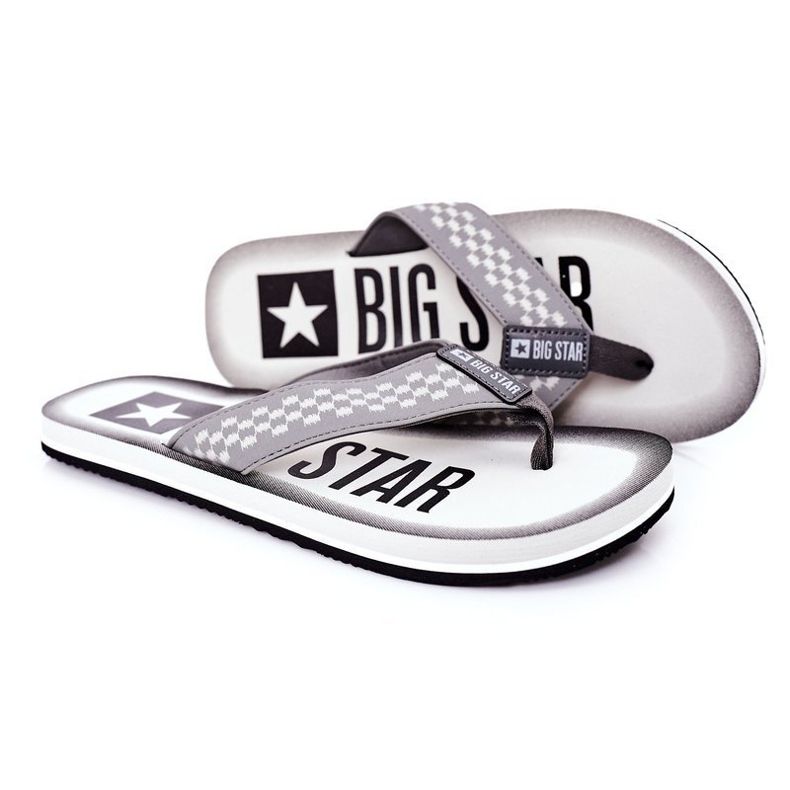 Pantofole da uomo Infradito Big Star HH174813 Grigio