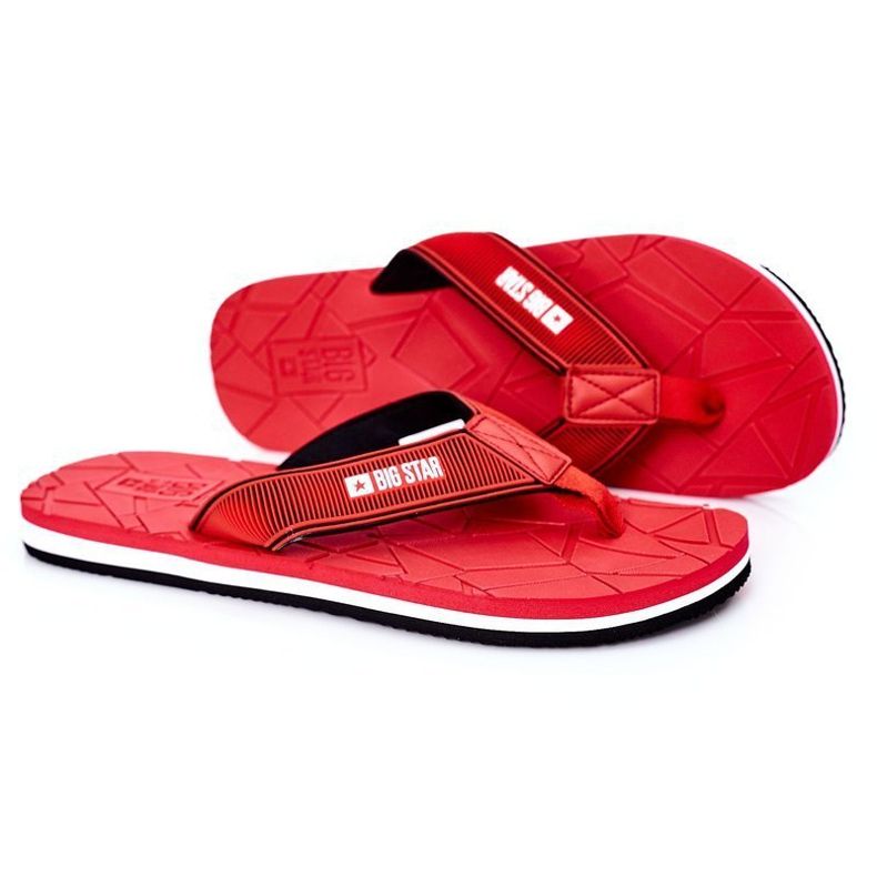 Infradito da uomo Big Star HH174819 Rosso